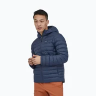 Odzież trekkingowa męska - Kurtka puchowa męska Patagonia Down Sweater Hoody - miniaturka - grafika 1