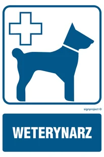 RF007 WETERYNARZ, PN - PŁYTA PCV 1MM; (200X300MM) - Systemy ekspozycyjne i znaki informacyjne - miniaturka - grafika 1