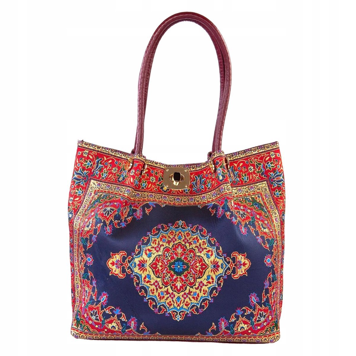 Torebka Damska Torebki Na Ramię Shopper Ekoskóra Tureckie Wzory Orientalna