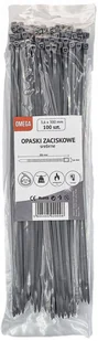 Opaski Trytki Zaciskowe Kablowe Srebrne 3,6X300 - Pozostałe akcesoria sieciowe - miniaturka - grafika 1