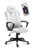 Fotele gamingowe - Huzaro Force 2.5 RGB White Mesh - miniaturka - grafika 1