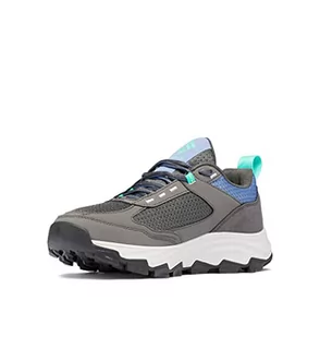Columbia Damskie buty trekkingowe Hatana Max Outdry, Szary - Ciemnoszary elektryczny turkus - 35 EU - Buty trekkingowe damskie - miniaturka - grafika 1