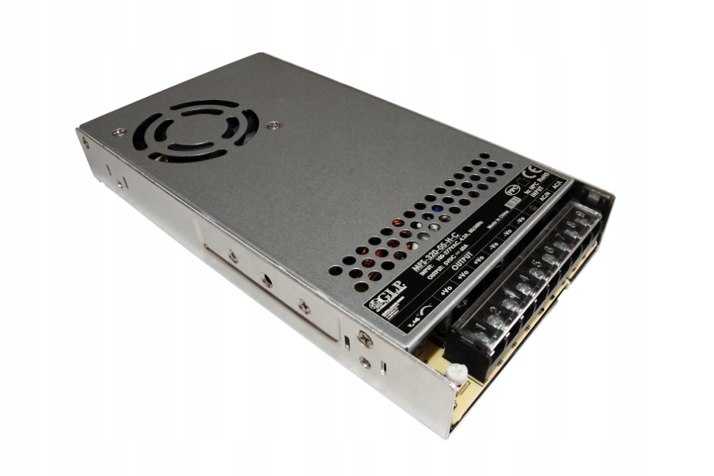 GLP MFS-320-05-H-C:: 5V/60A/300W enclosed Psu, Pfc, Uin 85-305VAC 120-4