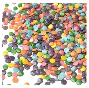 POSYPKA NA TORT CUKROWA DEKORACJE URODZINY KONFETTI KOLOR MIX 1kg - Dodatki do ciast w proszku - miniaturka - grafika 1