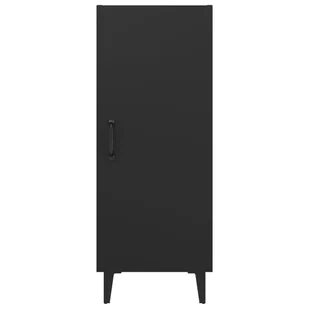 Lumarko Szafka, czarna, 34,5x34x90 cm, materiał drewnopochodny - Szafki do salonu - miniaturka - grafika 7