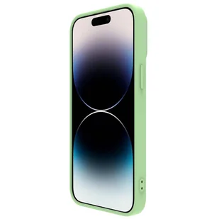 Nillkin CamShield Magnetic Silicone Case etui iPhone 14 Pro magnetyczny MagSafe pokrowiec z osłoną na aparat zielony - Etui i futerały do telefonów - miniaturka - grafika 4