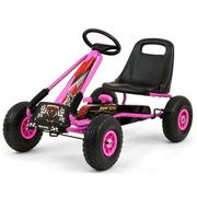 Jeździki dla dzieci - Milly Mally Gokart na pedały Thor Pink - miniaturka - grafika 1