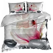 Pościel - Pościel 3D bawełna satyna 160x200cm KWIAT SPA - miniaturka - grafika 1
