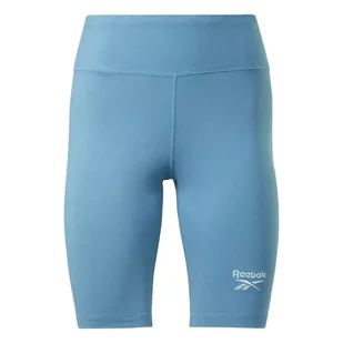 REEBOK - DAMSKIE SZORTY - RL SL FITTED SHORT HT6219 niebieskie - Legginsy - miniaturka - grafika 1