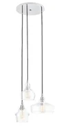 Lampy sufitowe - Kaspa Lampa wisząca Longis Round 3 klosze 10525309 - miniaturka - grafika 1