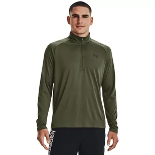 Męska bluza treningowa Under Armour Tech 2.0 1/2 Zip - khaki - UNDER ARMOUR - Koszulki sportowe męskie - miniaturka - grafika 1
