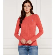Swetry damskie - POLO RALPH LAUREN Wełniany sweter | Regular Fit | z dodatkiem kaszmiru - miniaturka - grafika 1