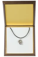 Naszyjniki - Staffordshire Bull Terrier, Staffik, Staffi - naszyjnik z psem w pudełku prezentowym, posrebrzany medalion dla fana psów, efektowna zawieszka marki .. - miniaturka - grafika 1