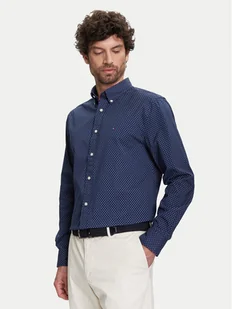 Tommy Hilfiger Koszula MW0MW39437 Granatowy Regular Fit - Koszule męskie - miniaturka - grafika 1