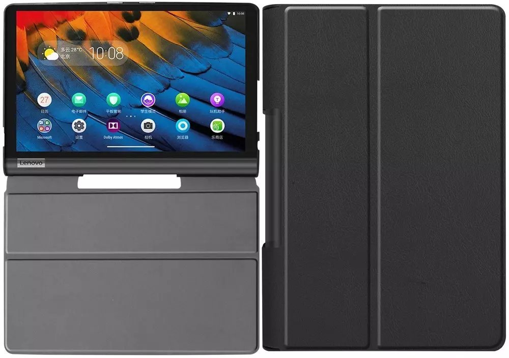 Etui na tablet 4kom.pl Etui SMART do Lenovo Yoga Smart Tab YT-X705F YT-X705L podstawka z klapką, czarne