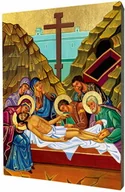 Ikony i obrazy sakralne - Ikona złożenie Jezusa do grobu - miniaturka - grafika 1