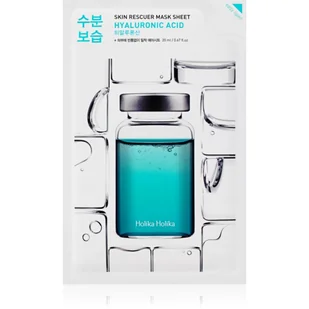 Holika Skin Rescue Mask HYALURONIC ACID Nawilżająca maseczka na bawełnianej płachcie 20ml 1234591222 - Maseczki do twarzy - miniaturka - grafika 1
