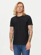 Koszulki męskie - Blend T-Shirt 20716864 Czarny Regular Fit - miniaturka - grafika 1