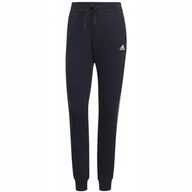 Spodnie damskie - Spodnie damskie adidas Essentials Slim Tapered Cuffed Pant granatowe GM8736 - miniaturka - grafika 1