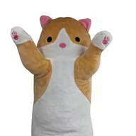 Maskotki i pluszaki - Maskotka Pluszak Kotek Beżowo Biały Pluszowy 90 CM - miniaturka - grafika 1
