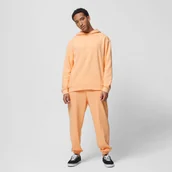 Bluzy męskie - Męska bluza dresowa nierozpinana z kapturem Outhorn OTHAW23TSWSM679 - pomarańczowa - miniaturka - grafika 1