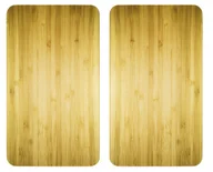Pozostałe akcesoria kuchenne - Wenko Szklane płyty ochronne WOODEN LOOK na kuchenkę 2 sztuki 2521509500 - miniaturka - grafika 1