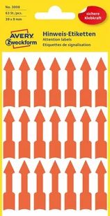 Avery Zweckform Etykiety informacyjne strzałki A4 39 x 9mm Zweckform 3008 - Etykiety samoprzylepne i bloki etykiet - miniaturka - grafika 3