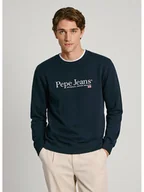Bluzy męskie - Pepe Jeans Bluza "Sean" w kolorze granatowym - miniaturka - grafika 1