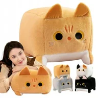 Maskotki i pluszaki - Kotek Kwadratowy Maskotka 20 Cm Miękki Pluszak Kot Poduszka Przytulanka - miniaturka - grafika 1