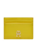 Etui na dokumenty i karty - Tommy Hilfiger Etui na karty kredytowe Th Central Cc And Coin Żółty - miniaturka - grafika 1