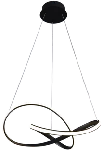 Milagro LAMPA WISZĄCA CAPPIO BLACK 36W LED ML6771 - Lampy sufitowe - miniaturka - grafika 1