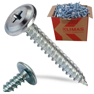 WKRĘTY PODKŁADKOWE OCYNKOWANE WPC 4,2x40 mm 400szt - Wkręty - miniaturka - grafika 1