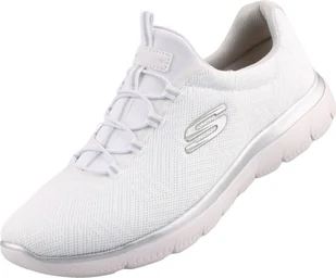 Skechers damskie trampki wsuwane Summits biało-srebrno-szare, Kolor:biały, Rozmiar UE:41 - Trampki damskie - miniaturka - grafika 1