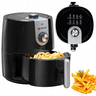 Frytkownica Beztłuszczowa Air Fryer 2L 900W Frytownica Alpina Mocna - Frytownice gastronomiczne - miniaturka - grafika 1