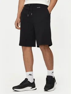 Calvin Klein Szorty sportowe Nano Logo K10K112689 Czarny Regular Fit - Spodenki męskie - miniaturka - grafika 1