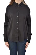 Koszule damskie - KOSZULA DAMSKA CZARNA LUŹNA LEE PLAIN SHIRT BLACK - miniaturka - grafika 1