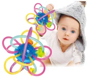 Grzechotki dla dzieci - Lekki sensoryczny miękki silikonowy gryzak dla maluszka grzechotka - miniaturka - grafika 1