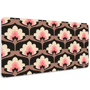 Mata ochronna z nadrukiem Kwiatowy wzór 100x50 cm, Dywanomat - Podkładki na biurko - miniaturka - grafika 1