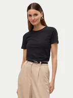 Koszulki i topy damskie - Vero Moda T-Shirt Lulu 10323755 Czarny Regular Fit - miniaturka - grafika 1