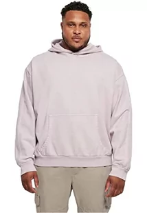 Urban Classics Męska bluza z kapturem Heavy Terry Garment Dye Hoody Sweatshirt, fioletowa, M, fioletowy, M - Bluzy męskie - miniaturka - grafika 1