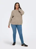 Swetry damskie - ONLY Sweter w kolorze szarobrązowym - miniaturka - grafika 1