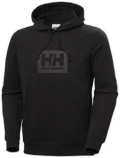 Bluzy męskie - Helly Hansen Helly-Hansen Męska bluza z kapturem Hh Box, Czarny, M 53289 - grafika 1