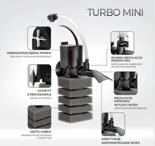 AQUAEL Filtr TURBO- Mini - Filtry akwariowe i akcesoria - miniaturka - grafika 8