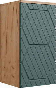 Vicco Szafka łazienkowa Irma, 30 x 59 cm 2 przedziały, łazienka, Złoty dąb energetyczny/Zielony - Szafki łazienkowe - miniaturka - grafika 1