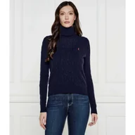 Swetry damskie - POLO RALPH LAUREN Wełniany golf Regular Fit z dodatkiem kaszmiru - miniaturka - grafika 1