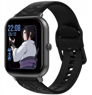 Abyx Fit touch 3 Sasuke Uchiwa space grau Czarny - Smartwatch - miniaturka - grafika 1