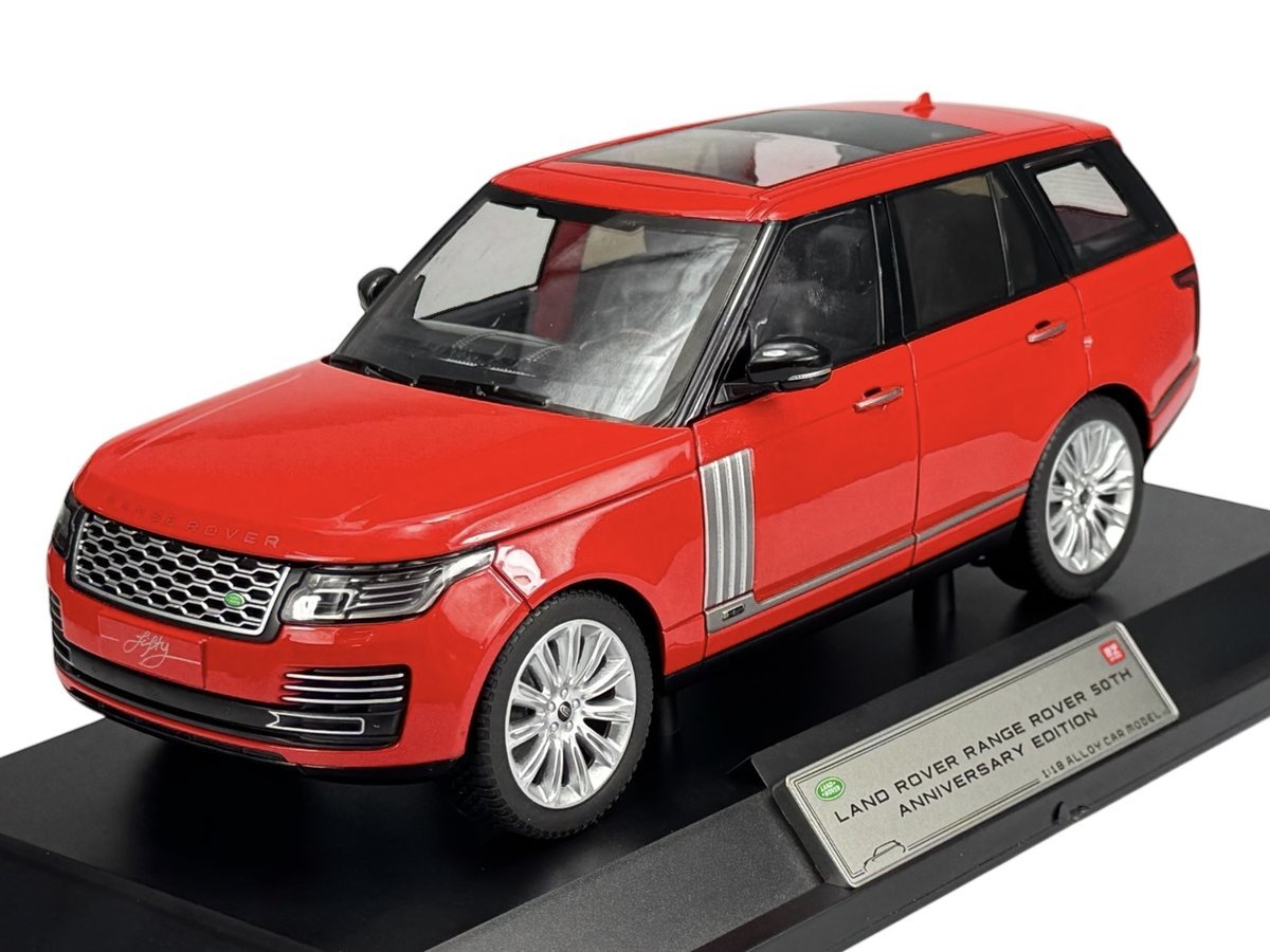 ALLOY CAR LAND ROVER RANGE ROVER 50TH ANNIVERSARY EDITION CZERWONY 1:18