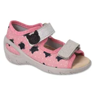 Buty dla dziewczynek - Befado obuwie dziecięce pu 063P004 różowe - miniaturka - grafika 1