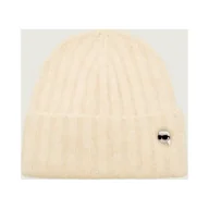 Czapki damskie - Karl Lagerfeld Czapka Ikon pin z dodatkiem wełny - miniaturka - grafika 1