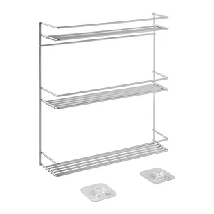 Ścienna trzypoziomowa półka na przyprawy - Metaltex - Pojemniki na przyprawy - miniaturka - grafika 1